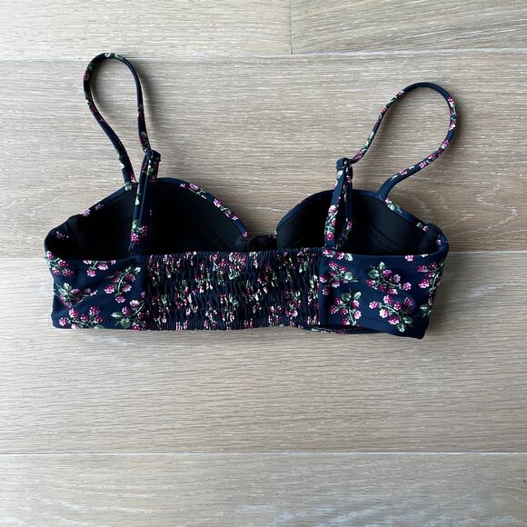 J.Crew Strappy Underwire Bikini Top Twilight Berry 32C - Picture 2 of 5